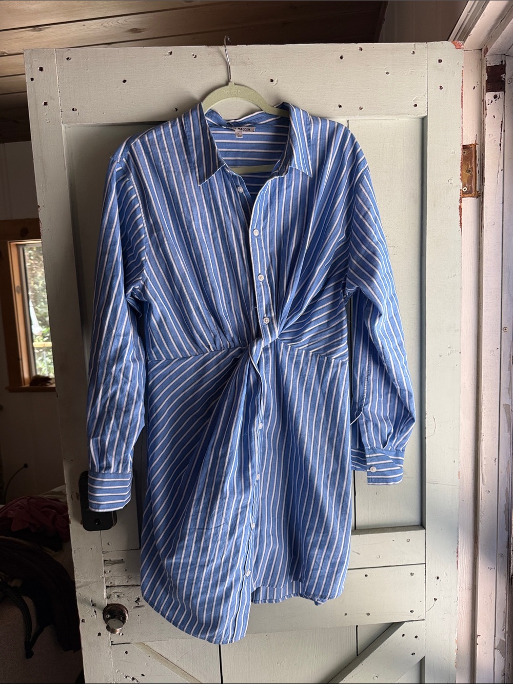 Steve Madden Knotted Button Up Dress